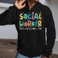 Advocate Support And Empower Social Worker Social Work Month Zip Up Hoodie