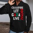Ceasefire Now Let Gaza Live Palestine Gaza Strip Zip Up Hoodie