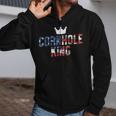 Cornhole King Zip Up Hoodie