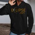 Eclipse 2024 Total Solar Eclipse 40824 Zip Up Hoodie