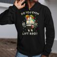 Do You Even Lift Bro Gym Workout Weight Lifting Unicorn 2 Zip Up Hoodie