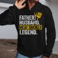 Father Husband Meat Smoker Legend Grilling Dad Meat Smoking Zip Up Hoodie