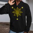 Filipino Heritage Polynesian Tribal Warrior Tattoo Pocket Zip Up Hoodie