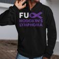 Fuck Hodgkin's Lymphoma Awareness Support Survivor Zip Up Hoodie