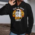 Ghost This Is Some Boo Sheet Horror Halloween Costume Zip Up Hoodie