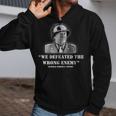 General George S Patton We Defeated The Wrong Enemy Quote Zip Up Hoodie