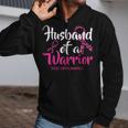 Husband Of A Warrior Breast Cancer Awareness Month Support Zip Up Hoodie