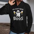 I'm Just Here For The Boos Halloween Quote Zip Up Hoodie