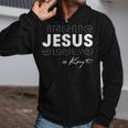 Jesus Is King Scripture God Crown Bible Christian Zip Up Hoodie