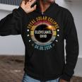 North America Total Solar Eclipse 2024 Cleveland Ohio Usa Zip Up Hoodie