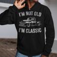 Old Pickup Truck Graphic I'm Not Old I'm Classic Trucker Zip Up Hoodie