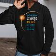 Oswego New York Ny Total Solar Eclipse 2024 1 Zip Up Hoodie