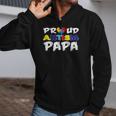 Proud Autism Papa Autism Awareness Family 2018 Zip Up Hoodie