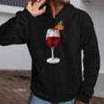Red Wine Monarch Butterfly Alcohol Themed Gif Zip Up Hoodie
