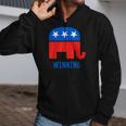 Republican Gop Elephant Winning Zip Up Hoodie