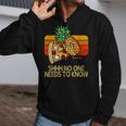 Shhh No One Needs To Know Pineapple Pizza Zip Up Hoodie