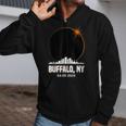 Solar Eclipse 2024 Buffalo Skyline Total Solar Eclipse Zip Up Hoodie