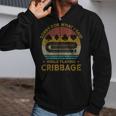 Sorry For What I Said Vintage Cribbage Board Game Zip Up Hoodie