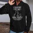 I Support Putting Animal Abusers To Sleep Dog Cat Lover Zip Up Hoodie