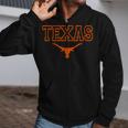 Texas State Vintage Longhorn Proud Texan Zip Up Hoodie