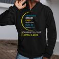 Total Solar Eclipse April 8 2024 Ohio Avon Lake Zip Up Hoodie