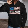 Ultra Maga Distressed United States Of America Usa Flag Tshirt Zip Up Hoodie