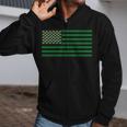 Usa Flag Marijuana Cannabis Weed Styled Zip Up Hoodie