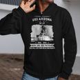 Uss Arizona Bb Zip Up Hoodie