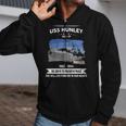 Uss Hunley As Zip Up Hoodie