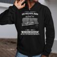 Uss William R Rush Dd 714 Ddr Zip Up Hoodie