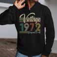 Vintage 1972 Original Parts 50Th Birthday Tshirt Zip Up Hoodie