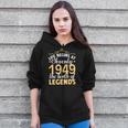 70Th Birthday Vintage 1949 Classic Zip Up Hoodie