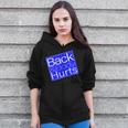 Back And Body Hurts Blue Logo Zip Up Hoodie