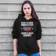 Back To Back Undefeated World War Champs Usa Flag Zip Up Hoodie