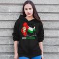 Free Gaza Free Palestine Flag Arabic Jerusalem Human Rights Zip Up Hoodie