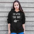 I'm With The Bat Matching Couple Costume Halloween Zip Up Hoodie