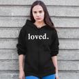 Loved Valentine's Day Love Classic Logo Zip Up Hoodie