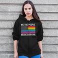 We The People Means Everyone Pride Month Lbgt Zip Up Hoodie