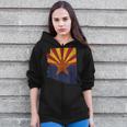 Retro Arizona Flag AzZip Up Hoodie