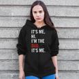 Retro It's Me Hi I'm The Dad It's Me For Dad Zip Up Hoodie