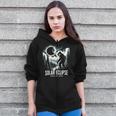 Solar Eclipse 2024 Bigfoot Zip Up Hoodie