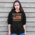 Veteran Vets Vintage American Flag Shirt Retired Army Veteran Day Veterans Zip Up Hoodie