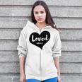 Loved Romans 58 Bible Verse Valentines Christian Zip Up Hoodie