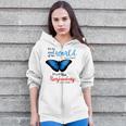 Spiritual End Of The World Butterfly Transformation Zip Up Hoodie