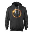 2024 2017 Total Solar Eclipse Twice In A Lifetime Zip Up Hoodie