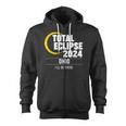 2024 Solar Eclipse Ohio Zip Up Hoodie