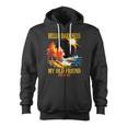 April 8 2024 Hello Darkness My Old Friend Eclipse Zip Up Hoodie