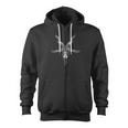 Baphomet Dark Lord Goat Pentagram Goth Horror Zip Up Hoodie