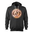 Bass Clef Music Bass Guitar Zip Up Hoodie