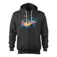 Bear Nature Outdoor Mountains Forest Trees Bear Wildlife Zip Up Hoodie